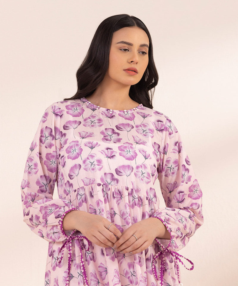 Printed Lawn Tier Dress