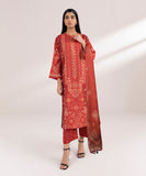 3 Piece - Printed Silk Suit