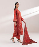 3 Piece - Printed Silk Suit