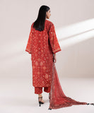 3 Piece - Printed Silk Suit