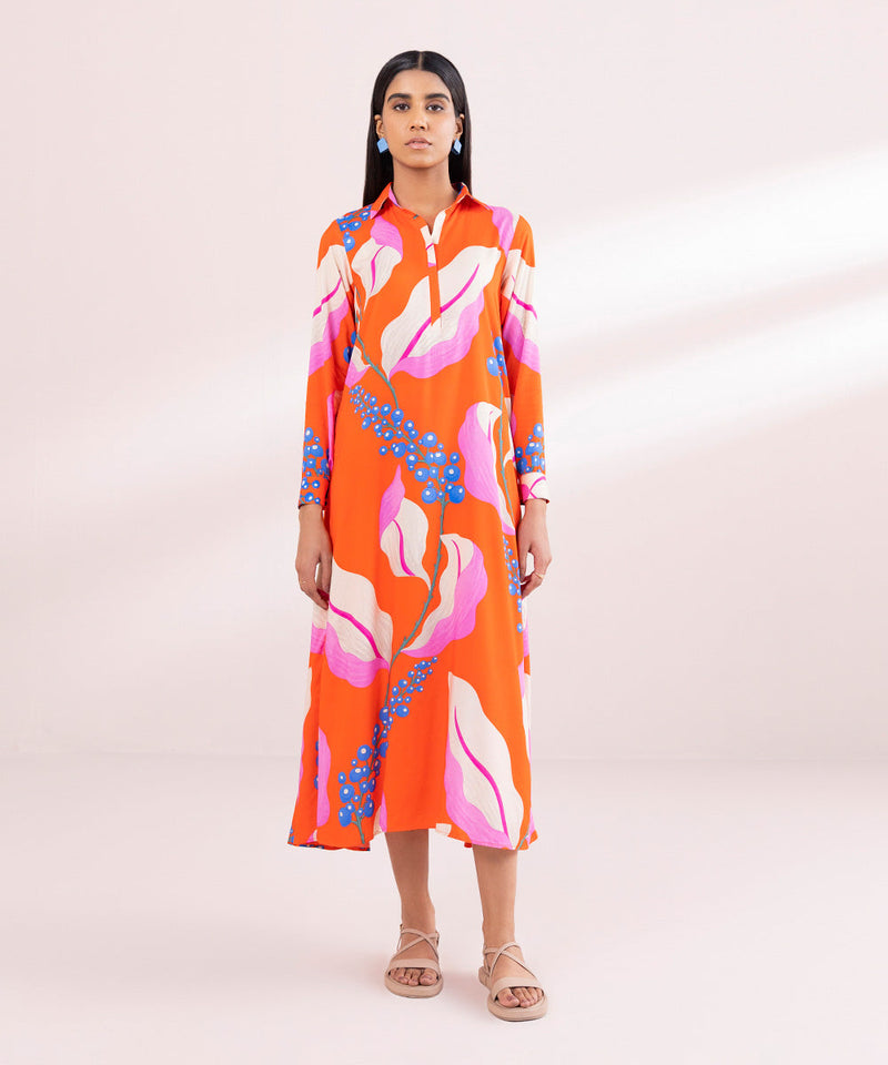 Printed Arabic Lawn Shirt