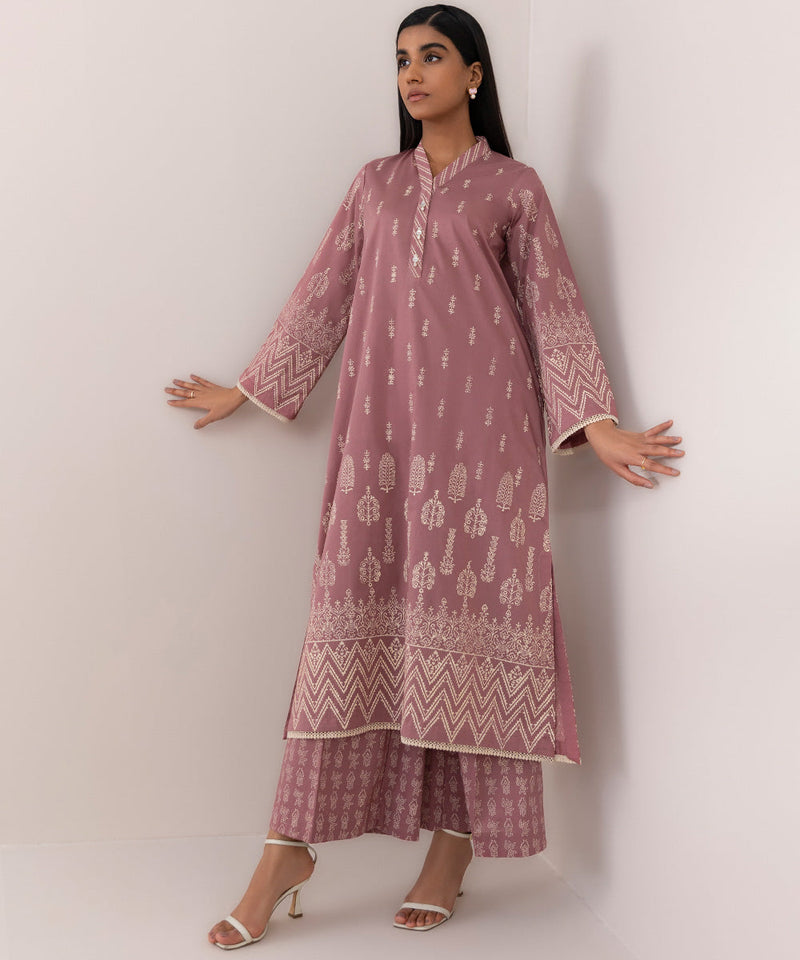 Block Printed Lawn Shirt