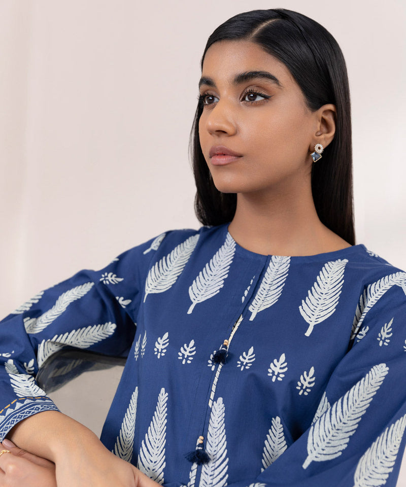 Block Printed Lawn Shirt