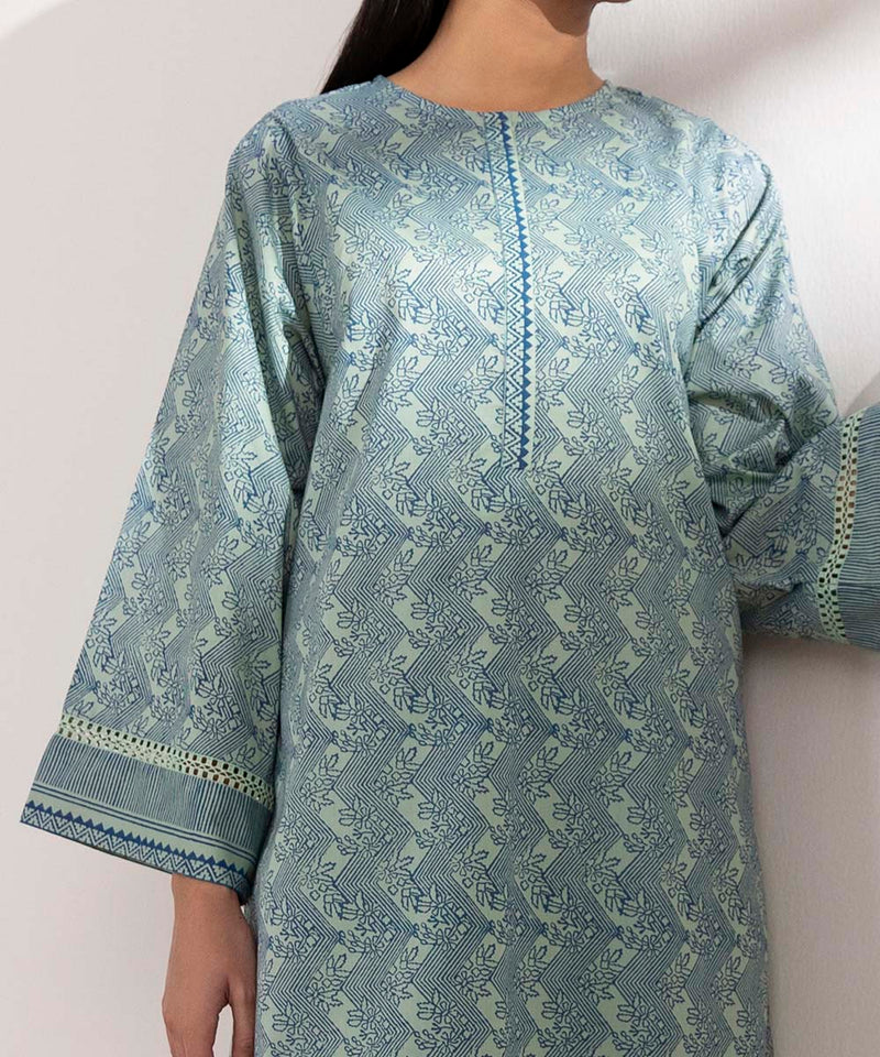 Block Printed Lawn Shirt