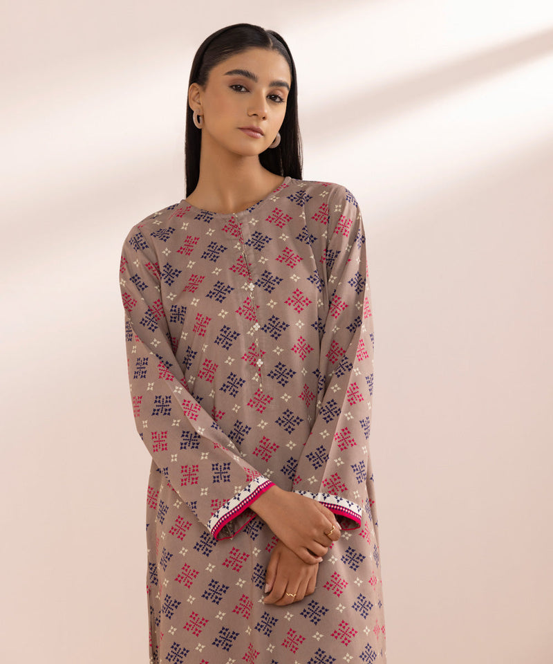 Printed Arabic Lawn Shirt