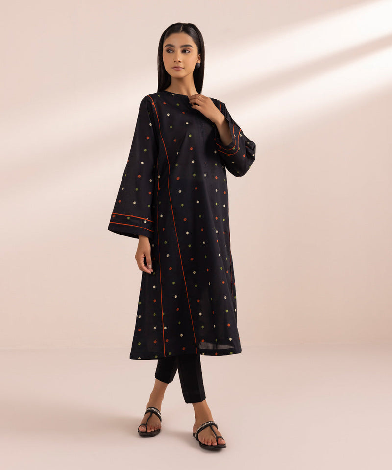 Printed Lawn Flared Shirt