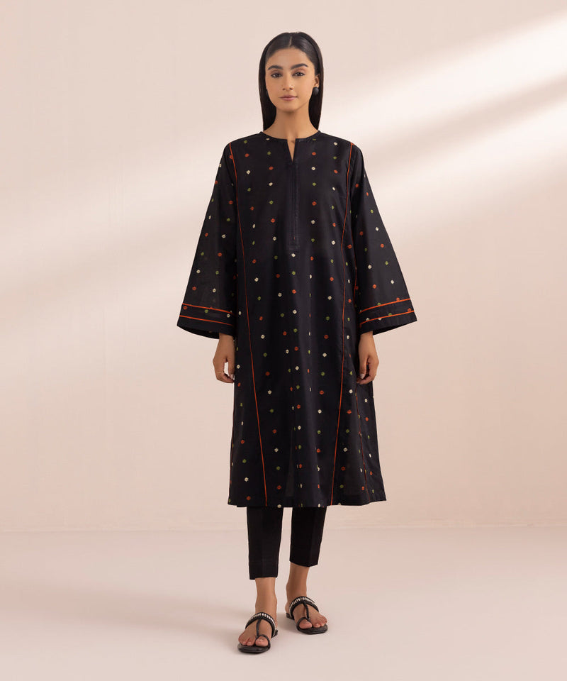 Printed Lawn Flared Shirt