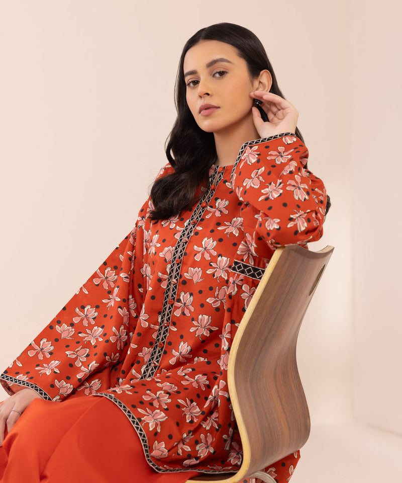 Embroidered Lawn Top