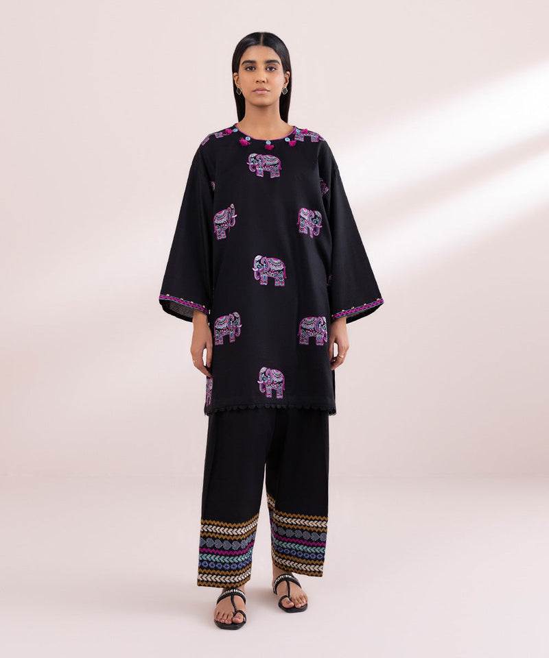 Embroidered Dobby Shirt