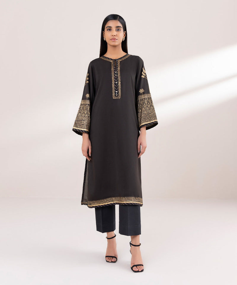 Block Printed Arabic Lawn Shirt