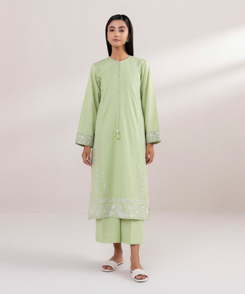 Embroidered Dobby Shirt