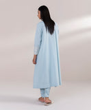 Embroidered Dobby Flared Shirt