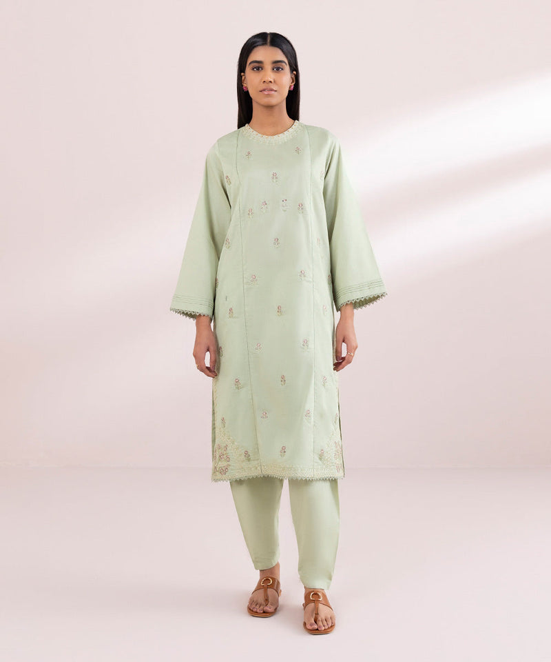 Embroidered Dobby Shirt