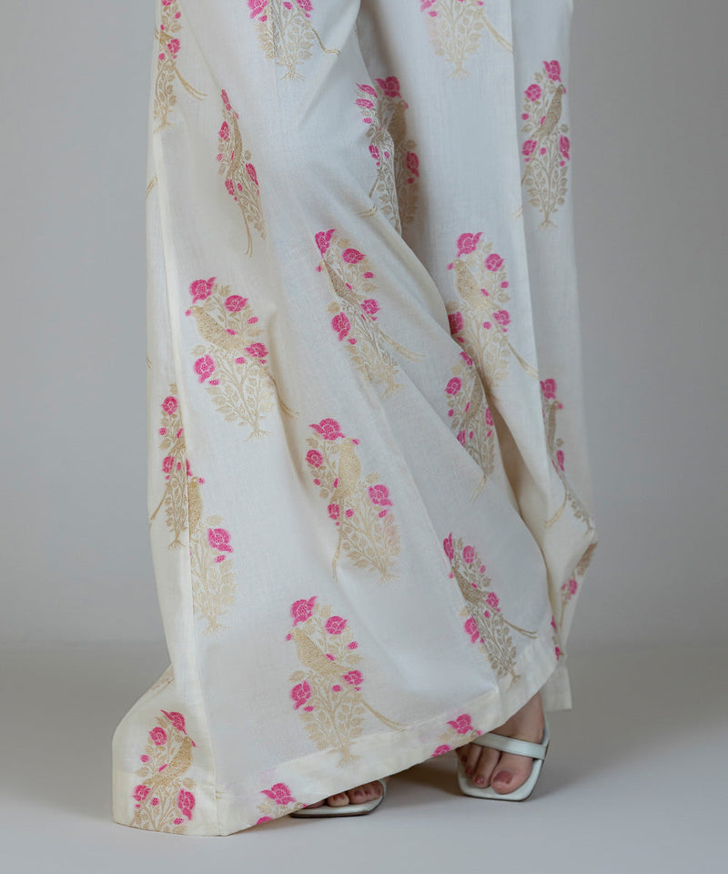 Embroidered Jacquard Sharara