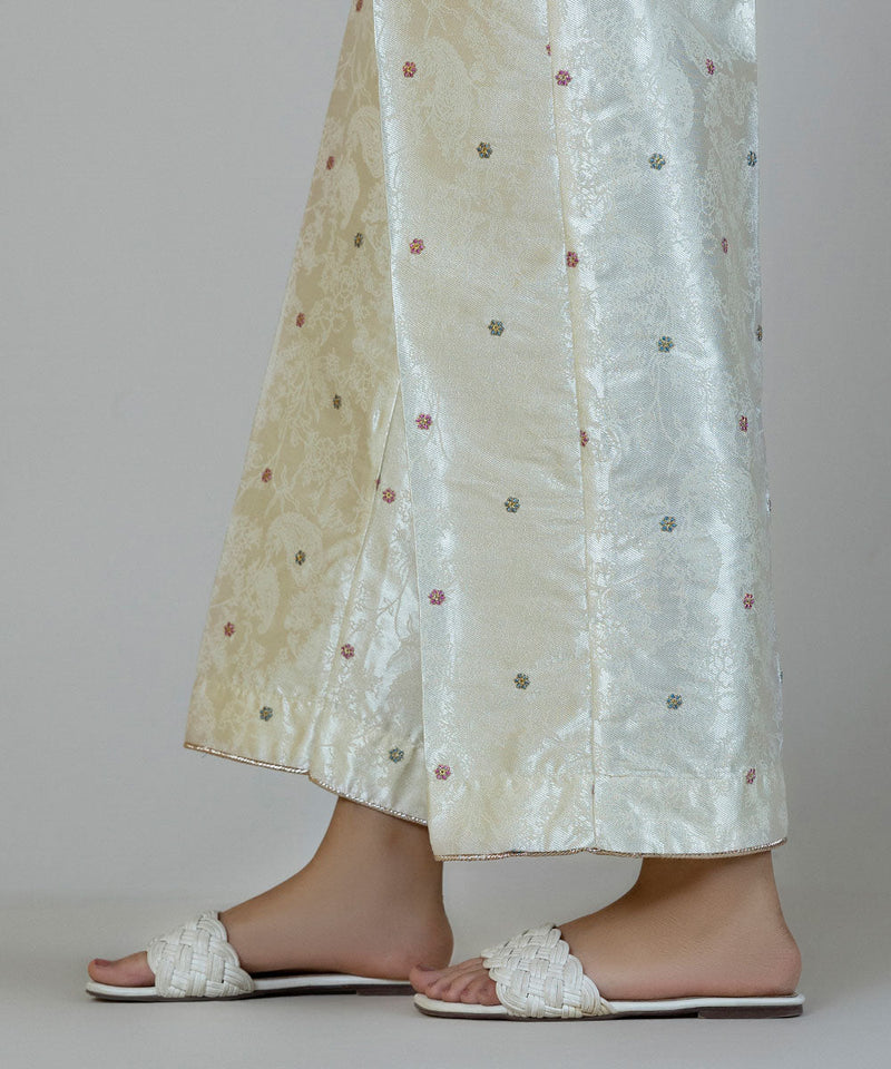 Embroidered Jacquard Pants