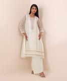 2 Piece - Embroidered Organza Suit