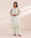 2 Piece - Embroidered Organza Suit