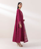 3 Piece - Embroidered Raw Silk Suit