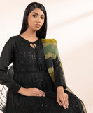 2 Piece - Embroidered Raw Silk Suit