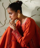 3 Piece - Embroidered Raw Silk Suit