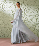 2 Piece - Embroidered Chiffon Suit