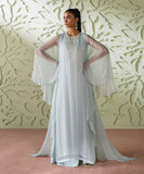 2 Piece - Embroidered Chiffon Suit