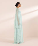 2 Piece - Embroidered Chiffon Suit