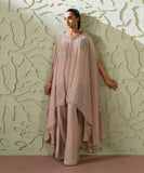 2 Piece - Embroidered Chiffon Suit