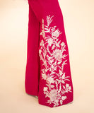 Embellished Raw Silk Suit