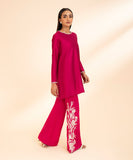 Embellished Raw Silk Suit