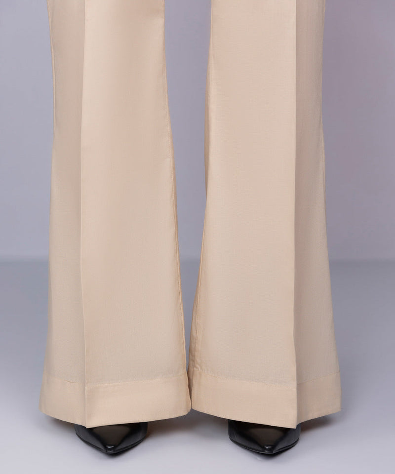 Yarn Dyed Boot-cut Pants