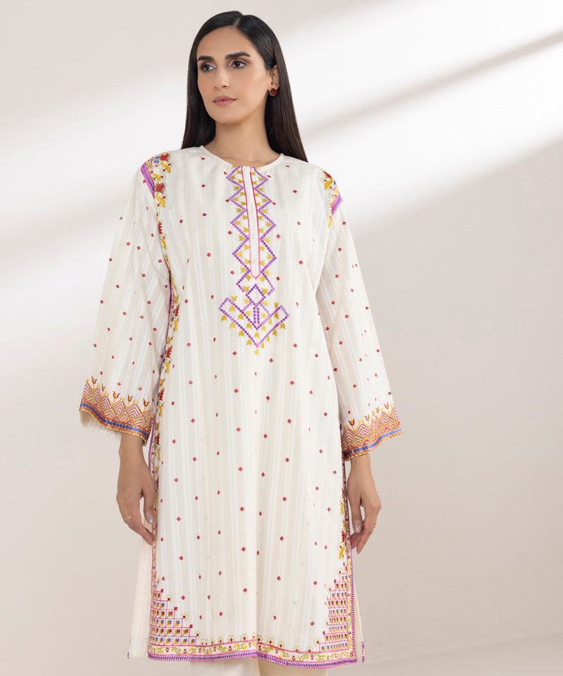 Embroidered Dobby Shirt