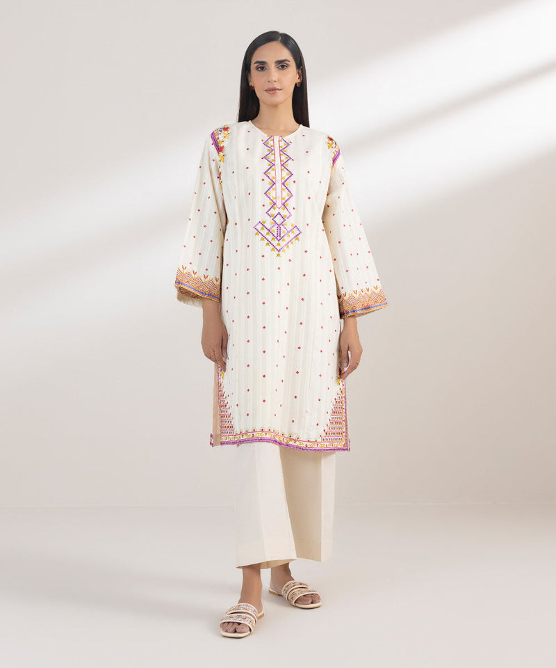 Embroidered Dobby Shirt