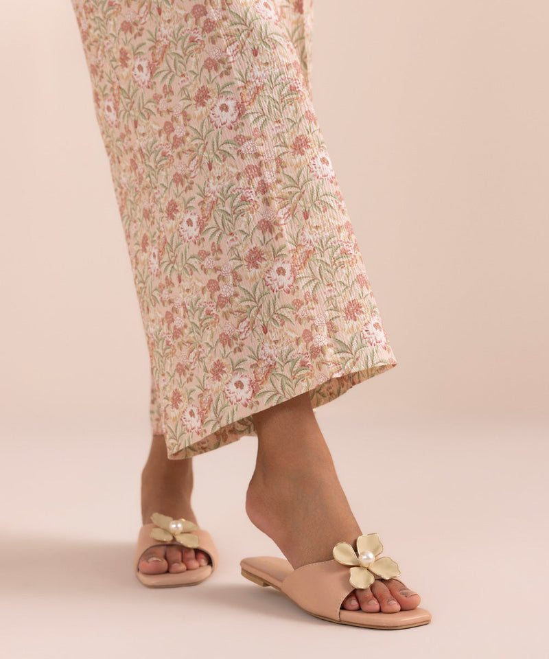 Printed Seersucker Culottes