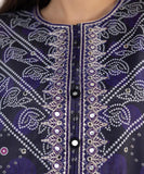 2 Piece - Embroidered Silk Suit