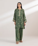 2 Piece - Embroidered Silk Suit