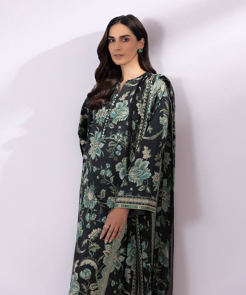 3 Piece - Printed Lawn Suit