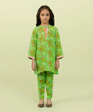 2 Piece - Printed Raw silk Suit