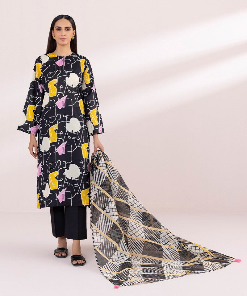 Printed Net Dupatta