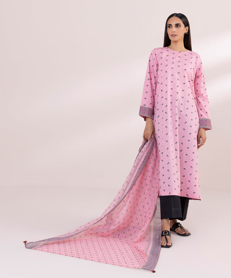 Printed Net Dupatta