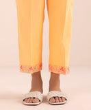 Embroidered Cambric Straight Pants
