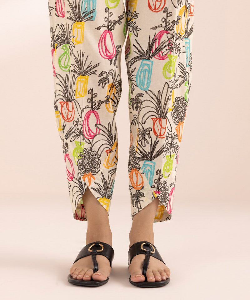 Printed Cambric Tulip Shalwar