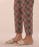 Printed Cambric Cigarette Pants