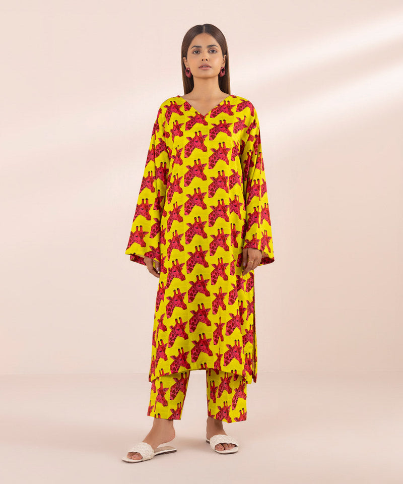 Printed Arabic Lawn Shirt