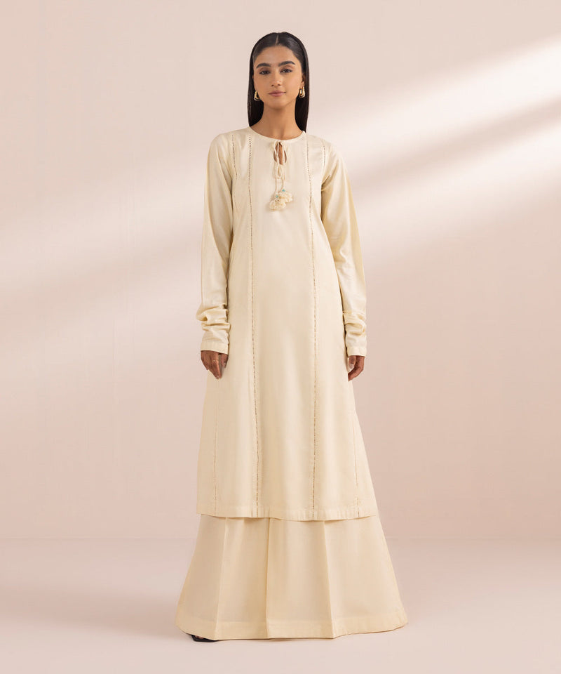 Solid Arabic Lawn Shirt