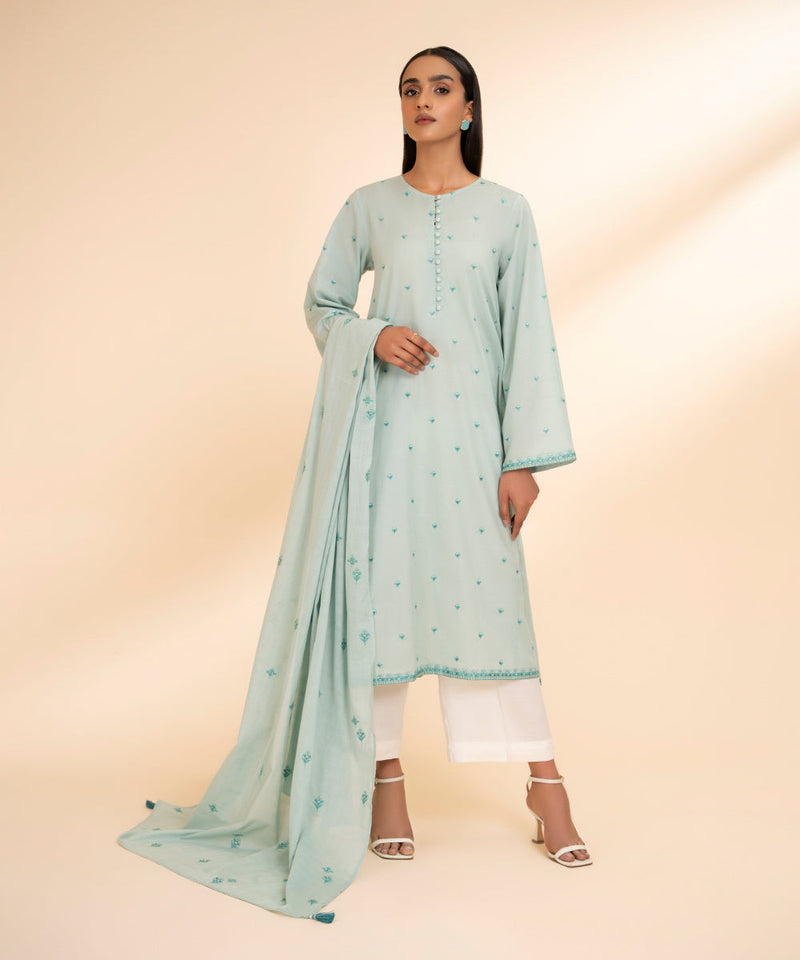 Embroidered Voile Dupatta