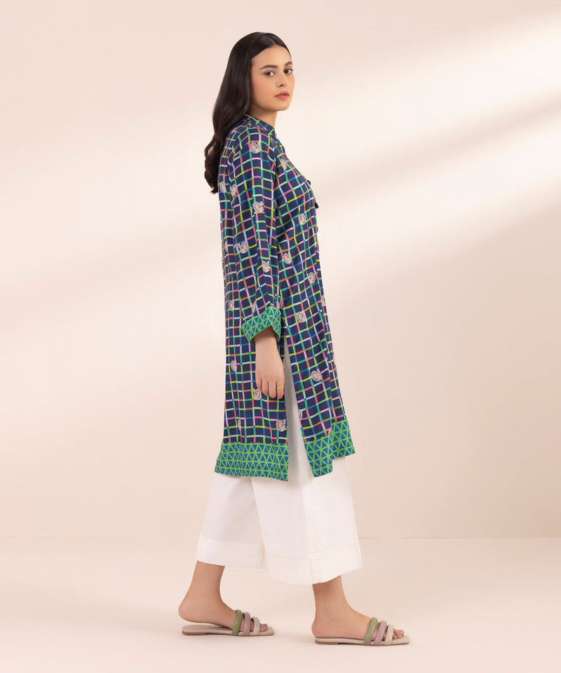 Embroidered Arabic Lawn Shirt