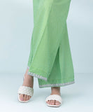 Embroidered Cambric Flared Pants