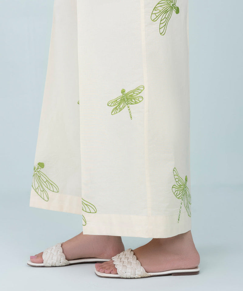 Embroidered Cambric Culottes
