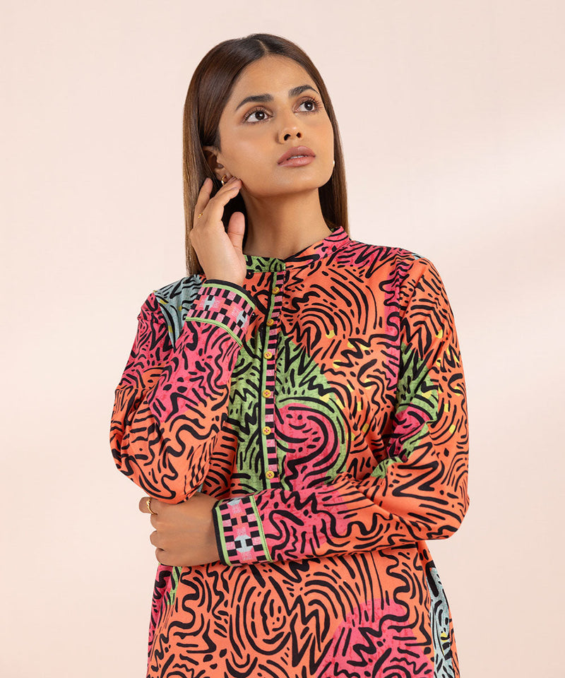 Printed Lawn Top